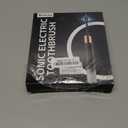 Electric Toothbrush for Adults and Kids, Comes with 10 Brush Heads & Travel Case, 5 Modes with 2 Minutes Built in Smart Timer, One Charge for 90 Days, 42,000 VPM Motor (Black-white)