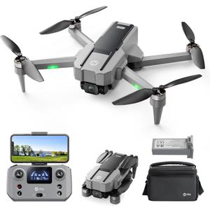 Holy Stone HS440G Drones with Camera for Adults 4k, Under 250g, FPV RC Quadcopter with Brushless Motors, 5GHz Transmission, Auto Return, Follow Me, Waypoints, Foldable Camera Drone for Beginners