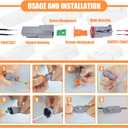 86 PCS Deutsch DT Grey 6 Pin Connectors 5 Set, Waterproof Wire Connector, 6Pin, 5