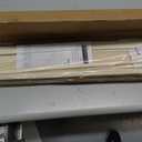 LazBlinds No Drill Blinds for Indoor Windows, Cordless 1" Vinyl Mini Blinds, Privacy S-Curve Blinds for Windows, Room Darkening Horizontal Window Blinds and Shades for Home, 35" W x 64" H, Beige