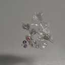 BESTEEL 8 Pairs Dance Competition Earrings for Women Acrylic Halo Crystal Rhinestone Stud Earrings for Stage Opera Performance Bridal Party 10/15/18/20mm Gift