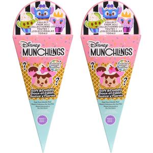 Disney Munchlings Single-Serve Scented Collectible Plush 2-Pack, 4.5-inch Stuffed Animal, Kids Toys for Ages 0+ by Just Play