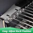 Warming Rack for Pit Boss Lexington Upper Grid Cooking Grate for Pitboss 500 540 550 Series Wood Pellet Smoker Grill Replacement Parts Holding Grilling BBQ Accessory