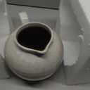 Creative Co-Op Stoneware Pitcher with Reactive Glaze, Cream