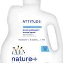 ATTITUDE Liquid Laundry Detergent, EWG Verified, HE Compatible, Plant-Based & Vegan, Natural Laundry Soap, Wildflowers Scent, 40 Loads, 67.6 Fl Oz