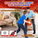 MAMA EVE Silent Basketball Size 3, New Upgraded Weight 360g Grooved Airless Indoor Basketball, Non-derforming Package, Real Feel & Bounce Like Official Ball, Quiet Dribbling Indoor Training
