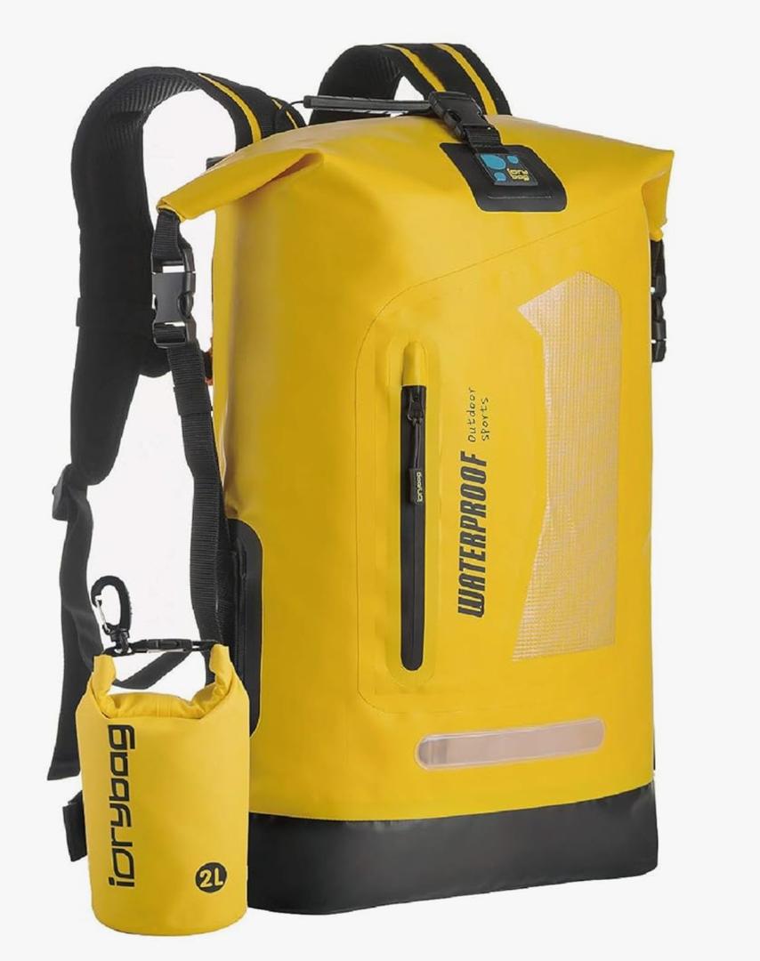 IDRYBAG Waterproof Backpack for Men 30L, Floating Dry Bag Kayak, Dry Backpack Hiking