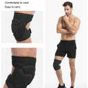 Knee Pads for Women & Men, Dance Knee Pads Volleyball Knee Pads for Women Men Wrestling Knee Pads Wrestling Gear, Crash Pad Snowboarding Gear Knee Protector Soft Knee Pads for Work (Small, Black)