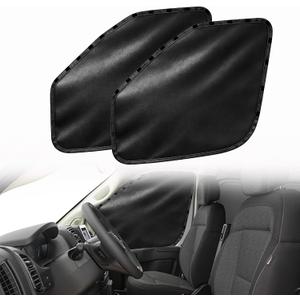 Custom Front Side Window Sun Shades Compatible with 2014-2025 Dodge RAM ProMaster Cargo Van 1500 2500 3500 Accessories for Outdoor Blocking Sunlight, Cooling, Resting & Privacy Protection