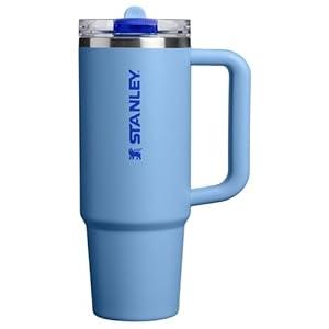 STANLEY Quencher ProTour Flip Straw Tumbler with Leakproof Lid 40 oz | Built-In Straw & Handle | Cupholder Compatible for Travel | Insulated Stainless Steel Cup | BPA-Free | Chalk