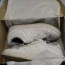 adidas Women's Grand Court 2.0 Tennis Shoe (9, White/White/Gold Metallic)