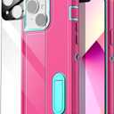 AICase for iPhone 13 Mini Case Built-in Kickstand with Glass Screen Protector+Camera Lens,Heavy Duty Drop Protection Full Body Rugged Shockproof Military Protective Tough Durable Cover_5