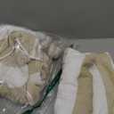 Great Bay Home 100% Cotton Velour 4 Pack Beach Towels 30" x 60" - Taupe Cabana Stripe Pool Towels - Quick Dry, Large Swim Towels (Linen)