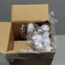 KAMANINA Curtain Rods for Windows 72 to 144 Inches (6-12ft) Long Heavy Duty Curtain Rod, 7/8 Inch Adjustable Decorative Drapery Rods with Netted Texture Finials, Bronze, Size: 32-144"