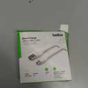 Belkin Boost Charge USB-C to USB-A Cable (2M/6.6ft) for iPhone 16, iPhone 16 Pro, iPhone 15, Samsung Galaxy S25, S25 Ultra, S24, Pixel 9, iPad Pro, Nintendo Switch 2, CarPlay & More - White