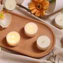 DEVI 6 Hour Soy Tea Lights Candles Bulk 100 Pack, Soy White Tea Lights Bulk-6 Hours Long Burning, Unscented Small Votives Bulk for Wedding, Party Centerpieces