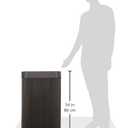 Safco At-Your-Disposal Trash Can, 38 Gallon Modern Plastic Garbage Can for Offices, Break Rooms, Indoor Use, Black