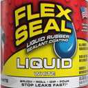 Flex Seal Liquid, Rubber Coating Sealant, Waterproof, Flexible, Breathable, and UV Resistant, Roof Repair, Basements, RV, Campers, Trailers, Marine, EPDM, Masonry, White, 16 oz