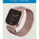 STAINLESS STEEL MESH BAND FOR USE WITH FITBIT VERSA ROSE GOLD - New