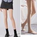 VERO MONTE Womens Opaque Fleece Lined Tights Colorful Warm Winter Thermal Tights (Small-Medium, 2 Pairs (Black + Nude))