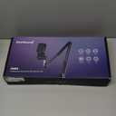 ZealSound Gaming Microphone, USB Mic for PC with Noise Cancellation, RGB, Mute, Gain Control, Zero-Latency Monitoring, Boom Arm, Tripod Stand & Pop Filter, for Mac, iPhone, Streaming, Twitch, YouTube