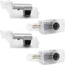 4 Pack Car Led Door Light Logo Projector Compatible with RLX/MDX/ZDX/TLX/TL/RDX Series, HD Welcome Lights Never Fade Door Light LED Puddle Light (White)