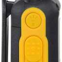 Motorola T470 Talkabout Two Way Radios, Long Range Emergency Rechargeable Waterproof Walkie Talkies 22 Channel, 35 Mile outdoor Black Yellow, 2 Pack