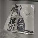 Otoolling Cat Wall Art Decor Black Metal Wall Sculptures for Cat Lovers 11.8 x 8.6 Inch Cats Sign Therian Decor for Living Room Bedroom Kitchen Home Decoration