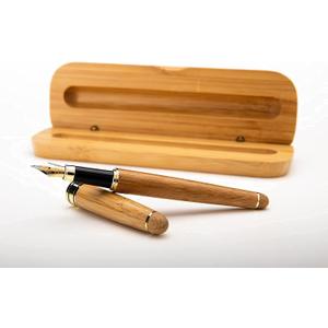 Dryden Designs Luxury Bamboo Fountain Pen with Ink Refill Converter and Matching Gift Case - Smooth & Elegant, Gift Set for Calligraphy Writing, Signature, Journal, Artist and Professionals