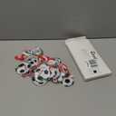 Chunful 24 Pcs Soccer Ornaments for Christmas Tree Sports Ball Ornaments Acrylic Hanging Christmas Tree Decoration for Holiday Party Supplies, 8 Styles