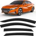 Out-Channel Window Rain Guards for Hyundai Elantra 2021-2026,4PCS
