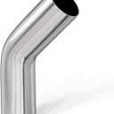 GASHER 1PCS 45 Degree Aluminum Alloy Tube Intercooler Pipe Air Intake Tube 4"OD, Leg Length 4" (100mm)