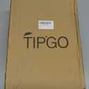 TIPGO Bathroom Trash Can with Lid, 10 Liter/ 2.6 Gallon Slim Garbage Can, Small Trash Bin Waste Basket with Pop-Up Lid for Kitchen, Bedroom, Living Room, Office (Black)
