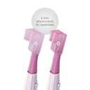Panasonic Women’s Facial Hair Remover and Eyebrow Trimmer with Pivoting Head, Includes 2 Gentle Blades for Brow and Face and 2 Eyebrow Trim Attachments, Battery-Operated – ES2113PC