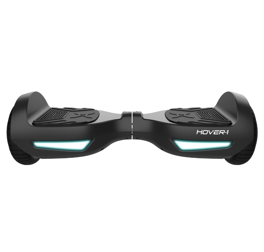 Hover1 Drive Electric Self Balancing Scooter with 7MPH Top Speed, 3 Mile Range, Long Lasting LithiumIon Battery, 6 HR Full Charge, Path Illuminating LED Lights and 6.5” Wheels