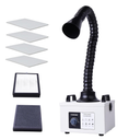 FES150S Solder Fume Extractor, 200m³/h 100W Strong Suction 3 Stage Filtration System Professional Purification for 5W Laser Engraver and Desk Soldering Smoke Absorption(US-plug 110V)