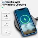 AOTESIER Compatible With iPhone 12 and 12 Pro Case 6.1 Inch, Silky Touch Premium Soft Liquid Silicone Rubber Anti-Fingerprint Full-Body Protective Flexible Bumper (Azure Blue)