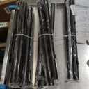 Black Metal Pipe (1" ) Curtain Rods Windows 18-28 Industrial Style Wrap Around
