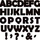 150 PCS Large 6" Bulletin Board Letters Set, Black Classroom Alphabet Cutout Letter for Bulletin Board Display Home School, A Great Helper to Inspire Students' Learning Interest