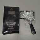 Jumbo Rectangular Handheld Magnifying Glass (3X Magnification) – Scratch Resistant Glass Lens - Large Horizontal Viewing Area