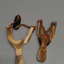 POPLAY Wooden Slingshot Toy, 2PCS Solid Wood Slingshot with Classic Construction for Outdoor Hunting Sports, Camping, Shooting, Hiking for Kids and Adults