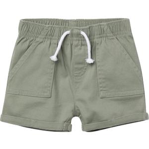 Gerber Baby Girls' Baby Toddler Girls' Twill Shorts (6-9 Months, Olive)