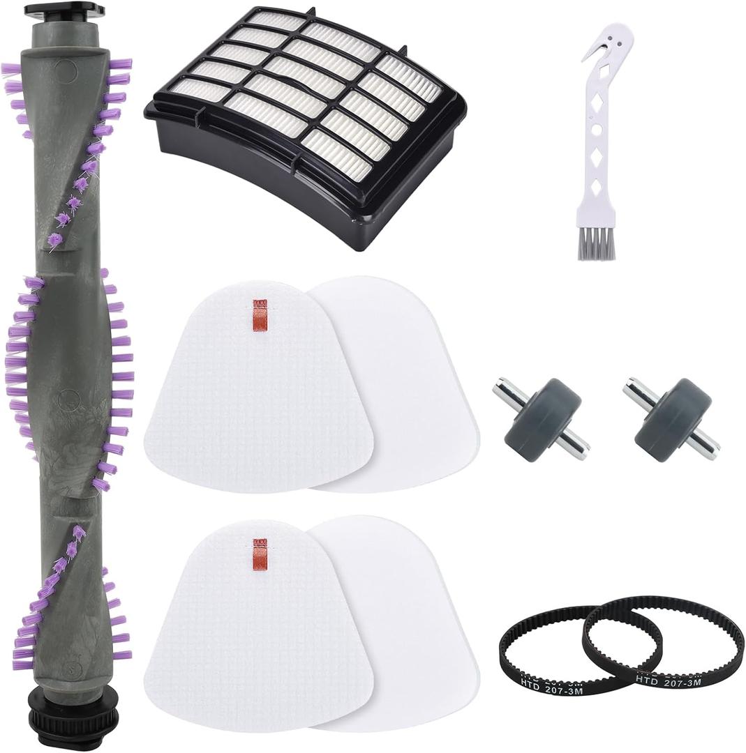Leadaybetter Brush Roll Filter Replacement for Shark Navigator Lift Away NV350 NV351 NV352 NV356E S2 NV360 NV355 NV356 NV357 NV358 Vacuum Cleaner, with Belt and Wheels