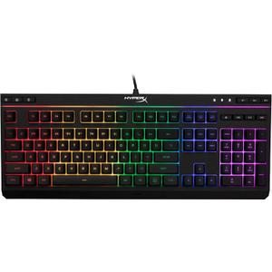 HyperX Alloy Core RGB  Membrane Gaming Keyboard, Comfortable Quiet Silent Keys with RGB LED Lighting Effects, Spill Resistant, Dedicated Media Keys, Compatible with Windows 10/8.1/8/7  Black (Full Size)