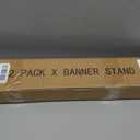 X Banner Stand Adjustable Fit Banner 23 x 63 to 32 x 78 Inch(STAND ONLY), Portable Travel Bag, Bigger, More Adaptable Advertising, Stores, Tradeshow, Restaurant, Event, Birthday & Party (2 PACk)