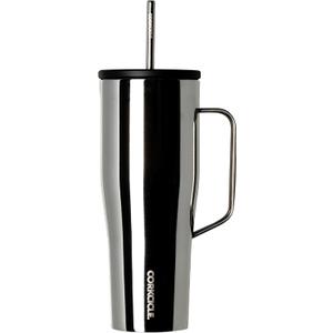 Corkcicle Cold Cup XL Insulated Tumbler with Handle, Lid, & Straw, Tungsten, 30 oz  Reusable Cupholder Friendly Water Bottle Keeps Drinks Cold 12hrs