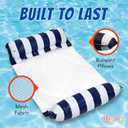 Hammock Pool Float Blue Multi-Purpose Inflatable Water Pool Floats Fun Pool Float Lounger for Adults and Kids Variation