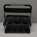 musbus Portable Drink Carrier Suitable for Food Delivery Drivers Accessories, Reusable Cup Holder Carrier with Handle,Perfect for Plastic Drink Holder take Out Cup Carriers for delivery (Black)