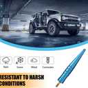 2 x Car Truck Bullet Antenna,Replacement Car Aluminum Antenna Compatible with Ford Bronco 2021 2022 & Dodge Ram 1500 1997-2023for Ram 1500 Accessories (Blue)