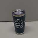 NewEleven Fathers Day Gift For Grandpa From Granddaughter, Grandson - Birthday Present Ideas For Grandfather, New Grandfather, Promoted To Granddad, Grandchildren, Grandkids - 20 Oz Tumbler (Favorite grandpa navy)